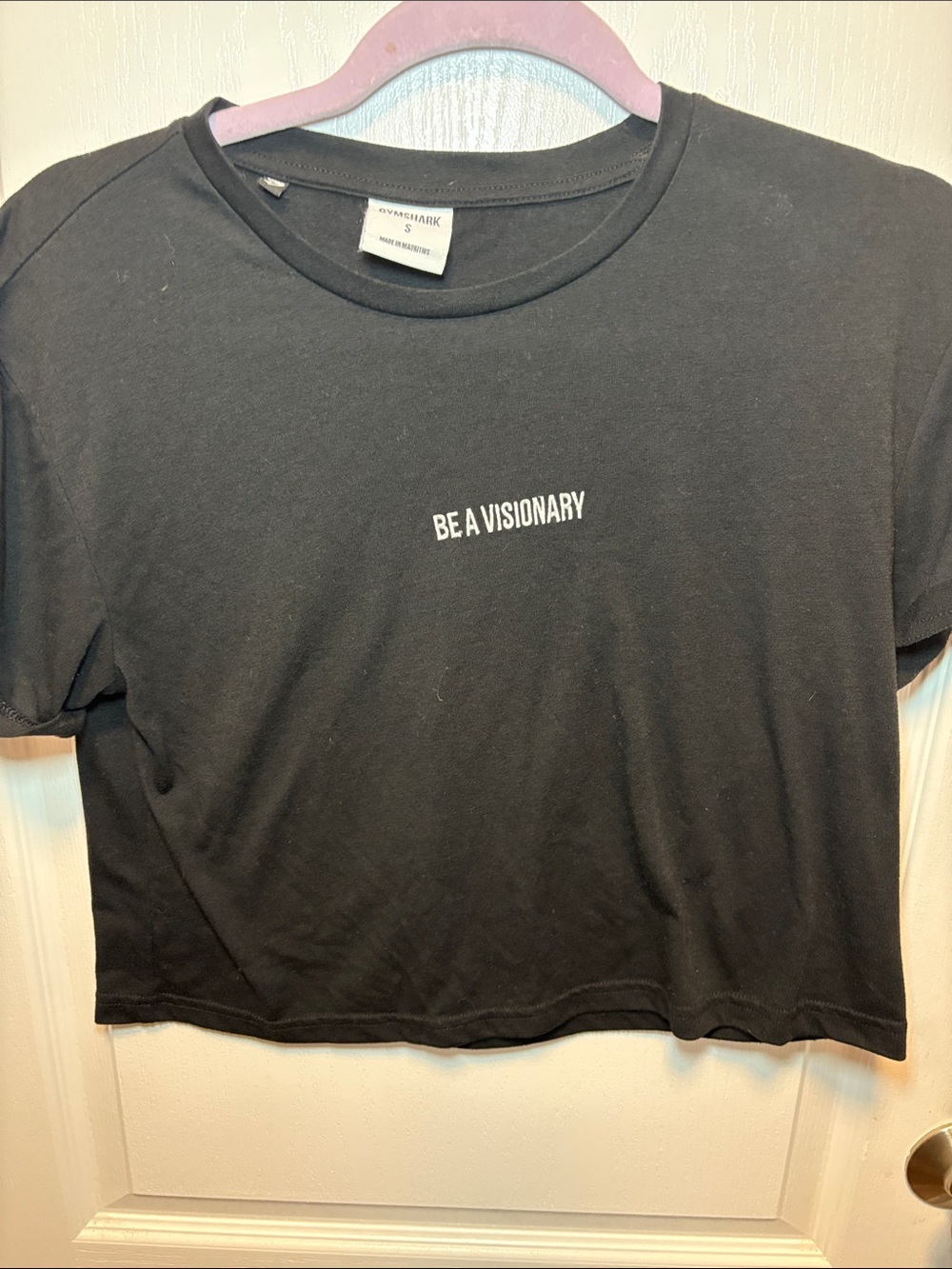 Gymshark Black Crew Neck Tee - Small